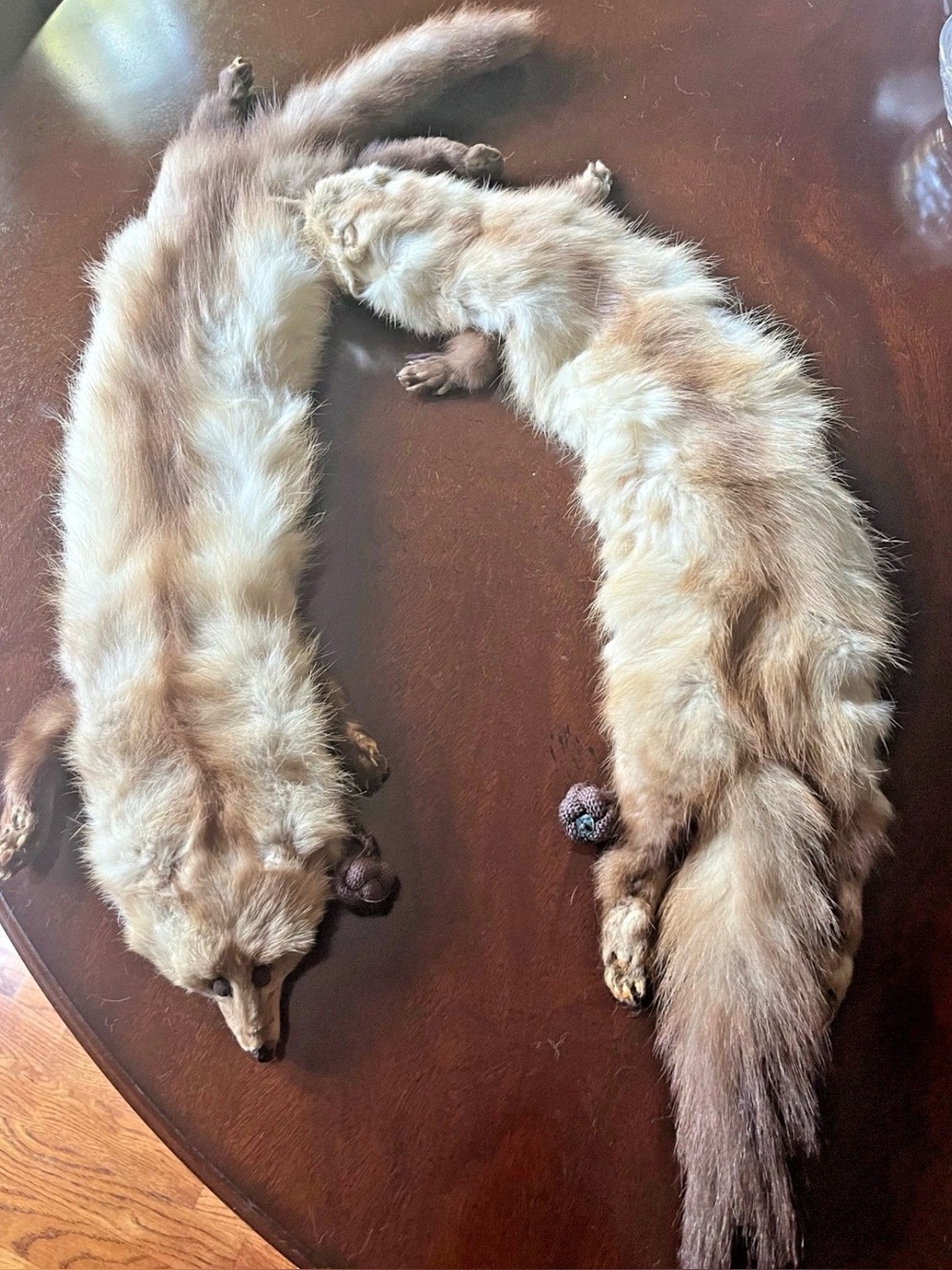 Vintage Stone MARTEN FUR 2 PELT Collar Stole